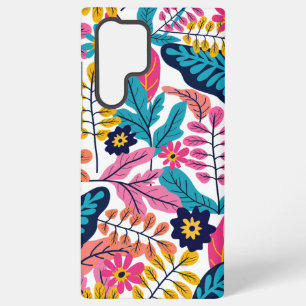 Coque Samsung Galaxy Feuilles tropicales vibrantes et botanique exotiqu