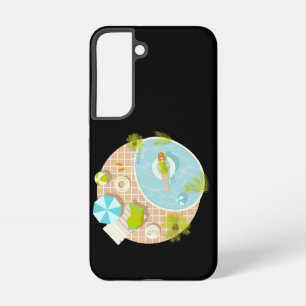 Coque Samsung Galaxy Fille de piscine en bikini plage d'été