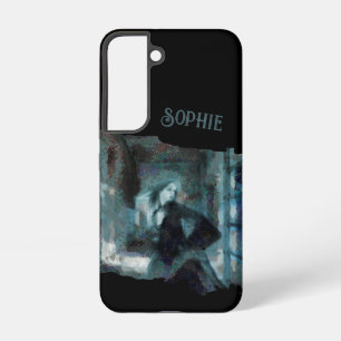 Coque Samsung Galaxy Fille Fantôme en Bleu – Art Surréaliste Hantant