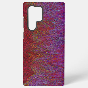 Coque Samsung Galaxy "Firestorme neurale" Abstraite" Rouge violet