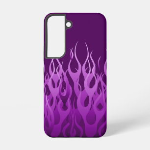 Coque Samsung Galaxy Flammes de course violet cool