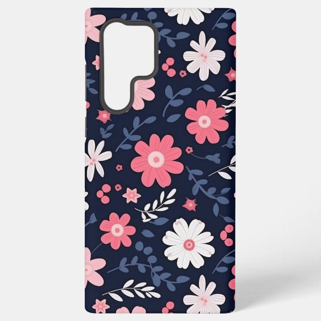 Coque Samsung Galaxy Fleur d'art populaire élégante (Verso)