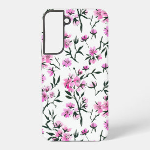 Coque Samsung Galaxy Fleur de cerisier blanc sur blanc