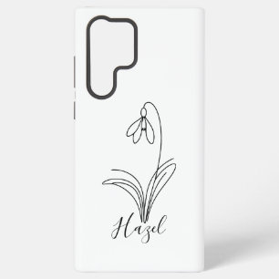 Coque Samsung Galaxy Fleur de naissance personnalisée en janvier