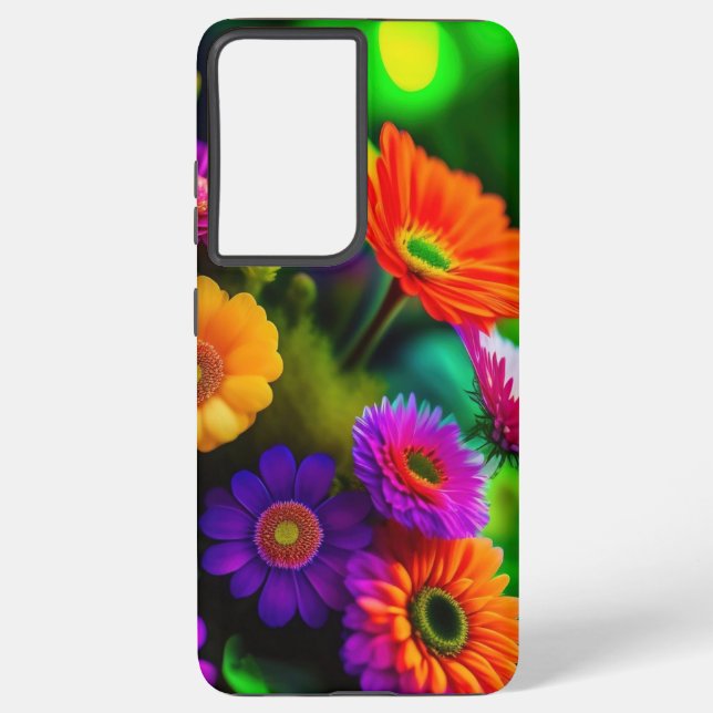 Coque Samsung Galaxy Fleurs partout (Verso)