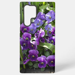 Coque Samsung Galaxy Fleurs violettes du jardin