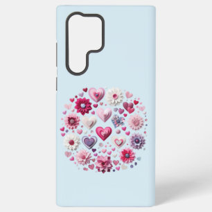 Coque Samsung Galaxy Floral Valentine's Day Heart
