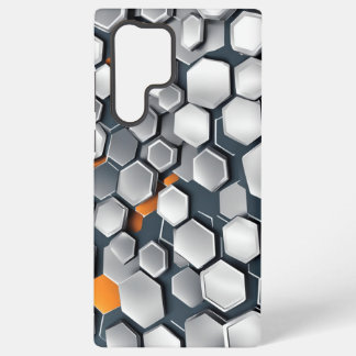 Coque Samsung Galaxy fond abstrait avec hexagones