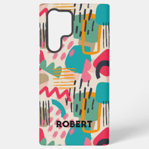 Coque Samsung Galaxy Formes abstraites colorées motif grunge