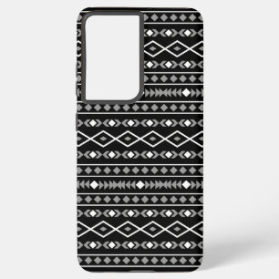 Coque Samsung Galaxy Formes Aztec Motif gris noir