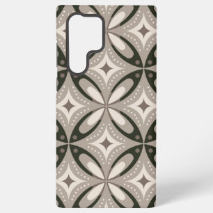 Coque Samsung Galaxy Formes circulaires rétro beige et marron