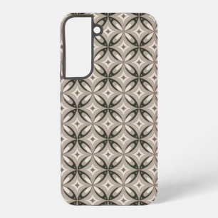 Coque Samsung Galaxy Formes circulaires rétro beige et marron