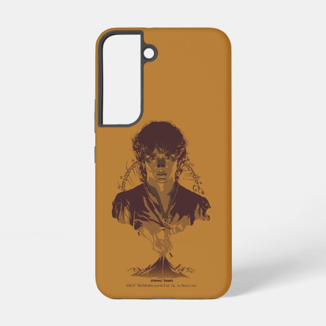 Coque Samsung Galaxy FRODO™ MOUNT DOOM™ Tengwar Inscription Graphic (Verso)
