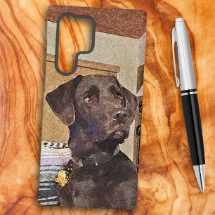Coque Samsung Galaxy Fun Chocolat Labrador Retriever Watercolor
