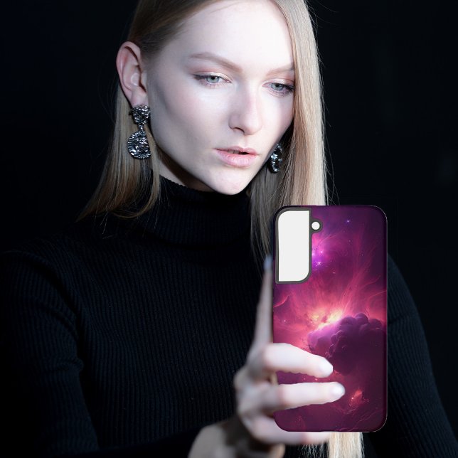 Coque Samsung Galaxy Galaxie rose (Créateur téléchargé)