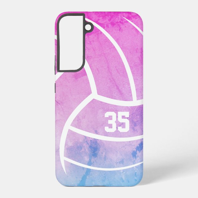 Coque Samsung Galaxy galerie de volley-ball minimale (Verso)