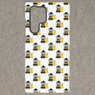 Coque Samsung Galaxy Garde de couleur de fanfare mignonne Chat Jaune No