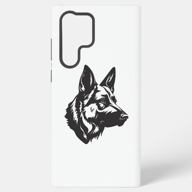 Coque Samsung Galaxy German Shepherd Face Samsung Case (Verso)