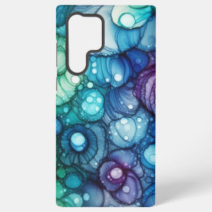 Coque Samsung Galaxy Gouttes de pluie Encre Alcoolique