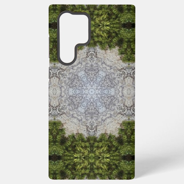 Coque Samsung Galaxy Green Moss & Earth Nature Art (Verso)