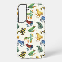 Grenouilles sur blanc naturel