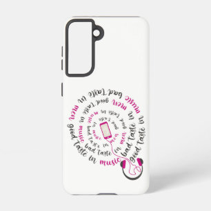 Coque Samsung Galaxy Guillemet de fille Bon goût en musique mauvais goû