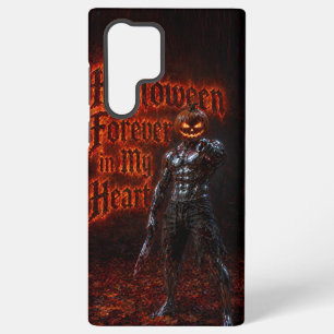 Coque Samsung Galaxy Halloween à jamais dans mon cœur Gothique Citrouil