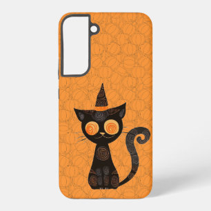 Coque Samsung Galaxy Halloween/chat/citrouille/automne