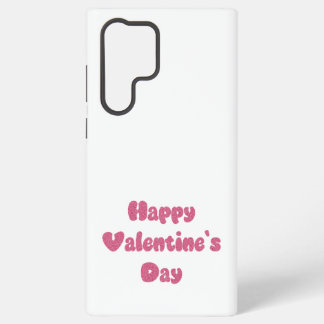 Coque Samsung Galaxy Happy Valentine's Day Glitter