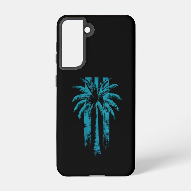 Coque Samsung Galaxy Hawaiian Beach Summer Vacances Tropical Palm Tree (Verso)