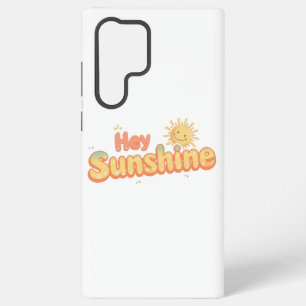 Coque Samsung Galaxy "Hey Sunshine" avec Soleil Sourire