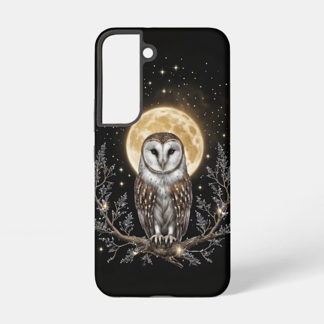 Coque Samsung Galaxy Hibou Mystical Magic Pretty Moon Téléphone (Verso)