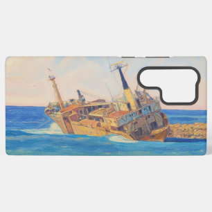 Coque Samsung Galaxy Image de style de peinture de l'épave du Edro III 