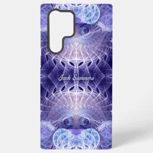 Coque Samsung Galaxy Imaginaire Lilac fractal Nom personnalisé