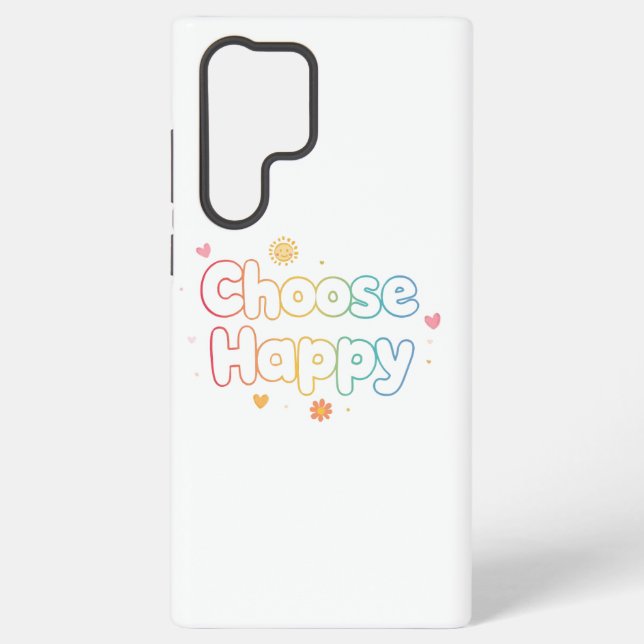 Coque Samsung Galaxy Inspirational and Cheerful Positive Message (Verso)