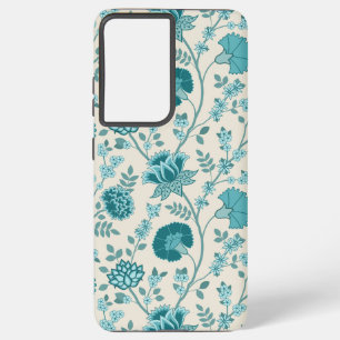 Coque Samsung Galaxy Jacobean Floral Big Motif Tee sur Crème