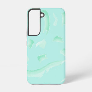 Coque Samsung Galaxy Jade Marbre Vert Sauge Esthétique Motif Aquarelle