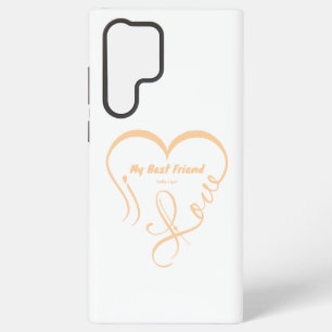 Coque Samsung Galaxy J'aime mon meilleur ami • Expert en câlins