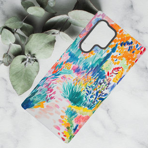 Coque Samsung Galaxy Jardin de fleurs sauvages abstrait boho