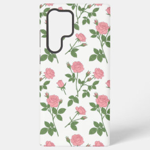 Coque Samsung Galaxy Jardin de roses rosées   Téléphone Samsung Fleurs 