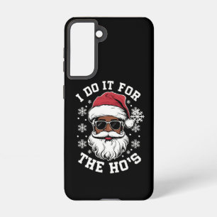 Coque Samsung Galaxy Je le fais pour les Hos Noël Santa africain 