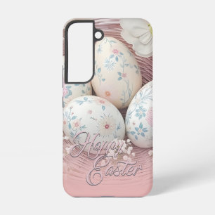 Coque Samsung Galaxy Joie de Pâques douce avec motif floral