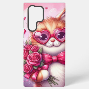 Coque Samsung Galaxy Joli chat/chaton de la Saint-Valentin
