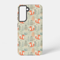 Joli Doodle Fox Forest Motif de bois