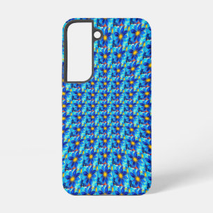 Coque Samsung Galaxy Joli Motif de Fleurs Bleues