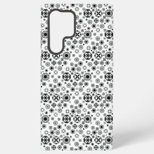 Coque Samsung Galaxy Joli motif décoratif arabesque noir et blanc
