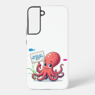 Coque Samsung Galaxy Joli poulpe de dessin animé avec poisson