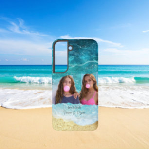 Coque Samsung Galaxy Jolies Copines de l'Océan/Plage Photo Personnalisé