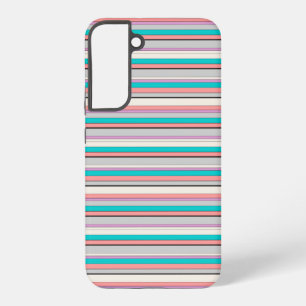 Coque Samsung Galaxy Jolies rayures grises aqua