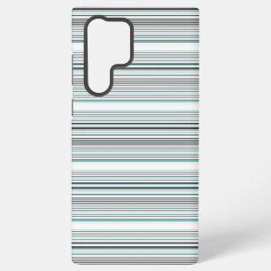 Coque Samsung Galaxy Jolies rayures grises aqua